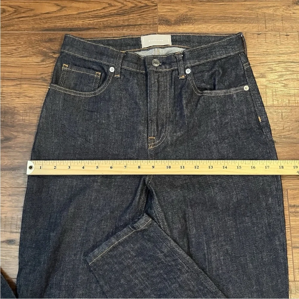 Everlane Womens High Rise Rigid Denim Jean RN 139393 Skinny Sz 28 Dark Wash - Picture 6 of 9